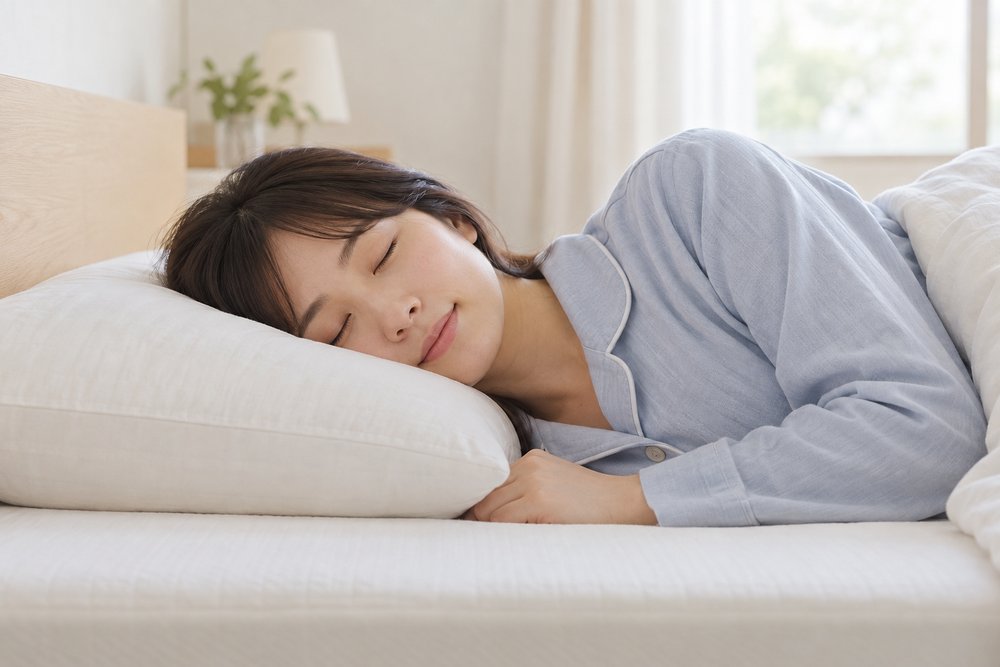 寝る向きと枕を組み合わせて考える生成イメージ